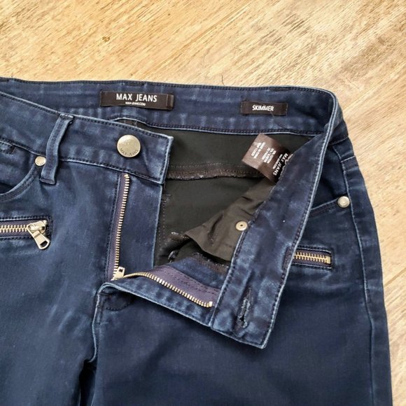 Max Jeans Skimmer Zip Front Stretchy Jeans 6 - Picture 4 of 7